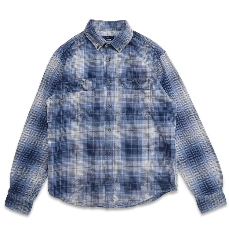 古着 GEORGE ネルシャツ ボタンダウンシャツ 長袖シャツ チェック 表記