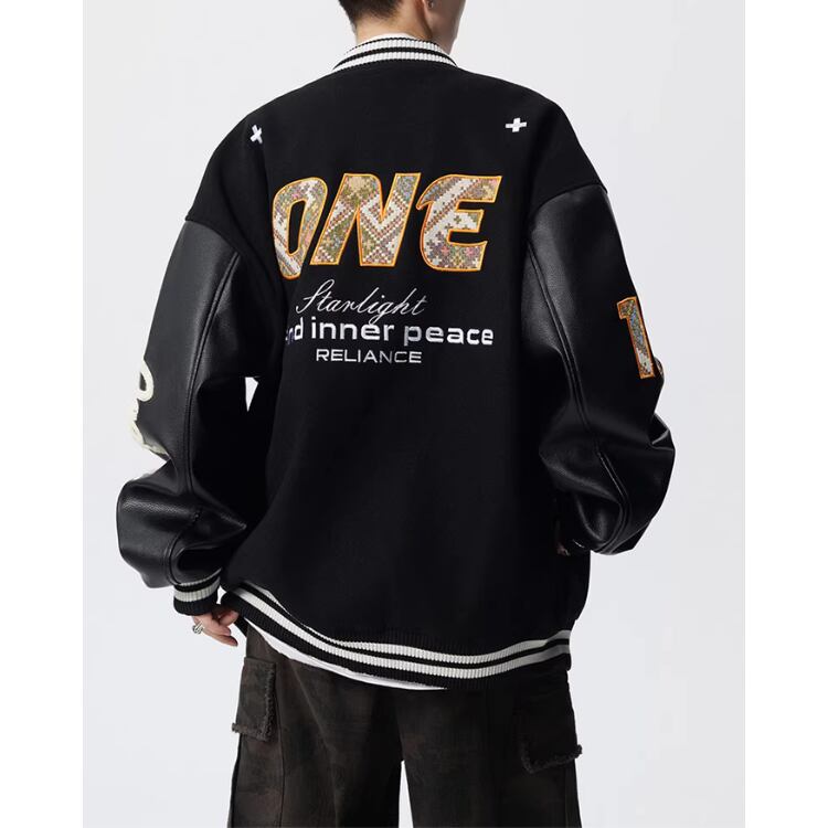 ボタンフロント スタジアムジャケット ◇2col M00095 | motico