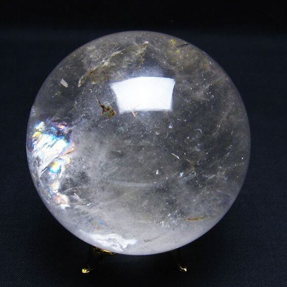 水晶 丸玉 虹入り 68mm 水晶玉 一点物 151-7142