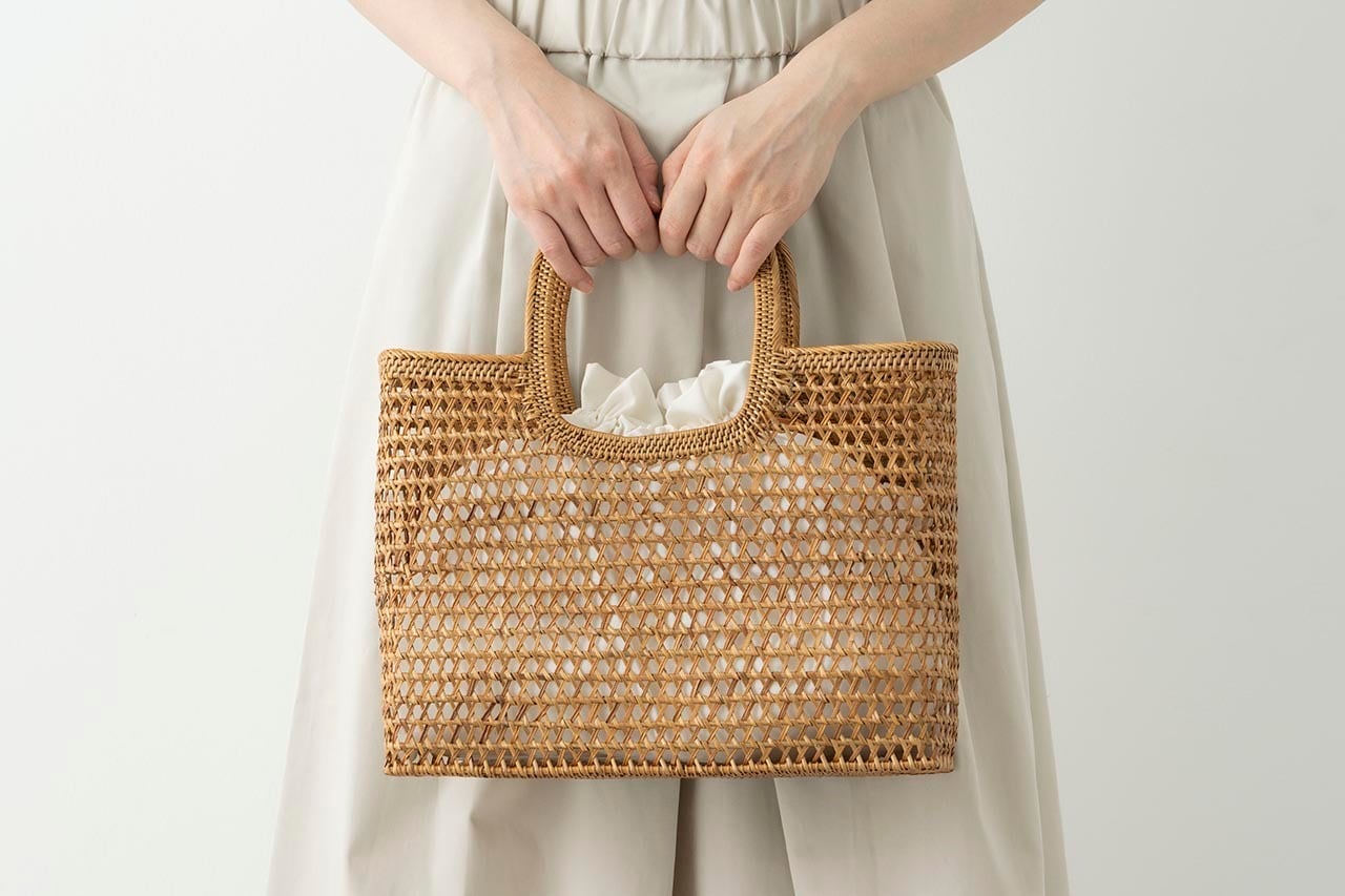 hint hint かごバッグ「BAG11」大（2色） | 中村江里子セレクション