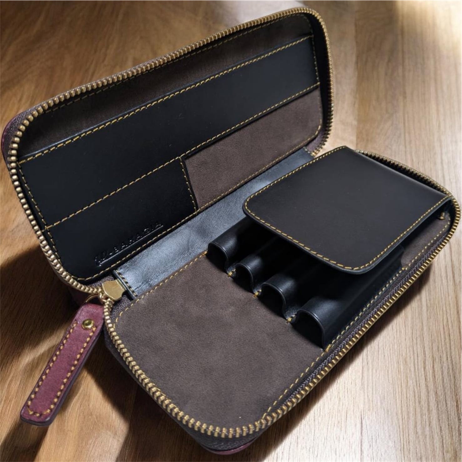 バハギア ペンケース ラウンドジップ型 プエブロ モスト | Bahagia & Craft