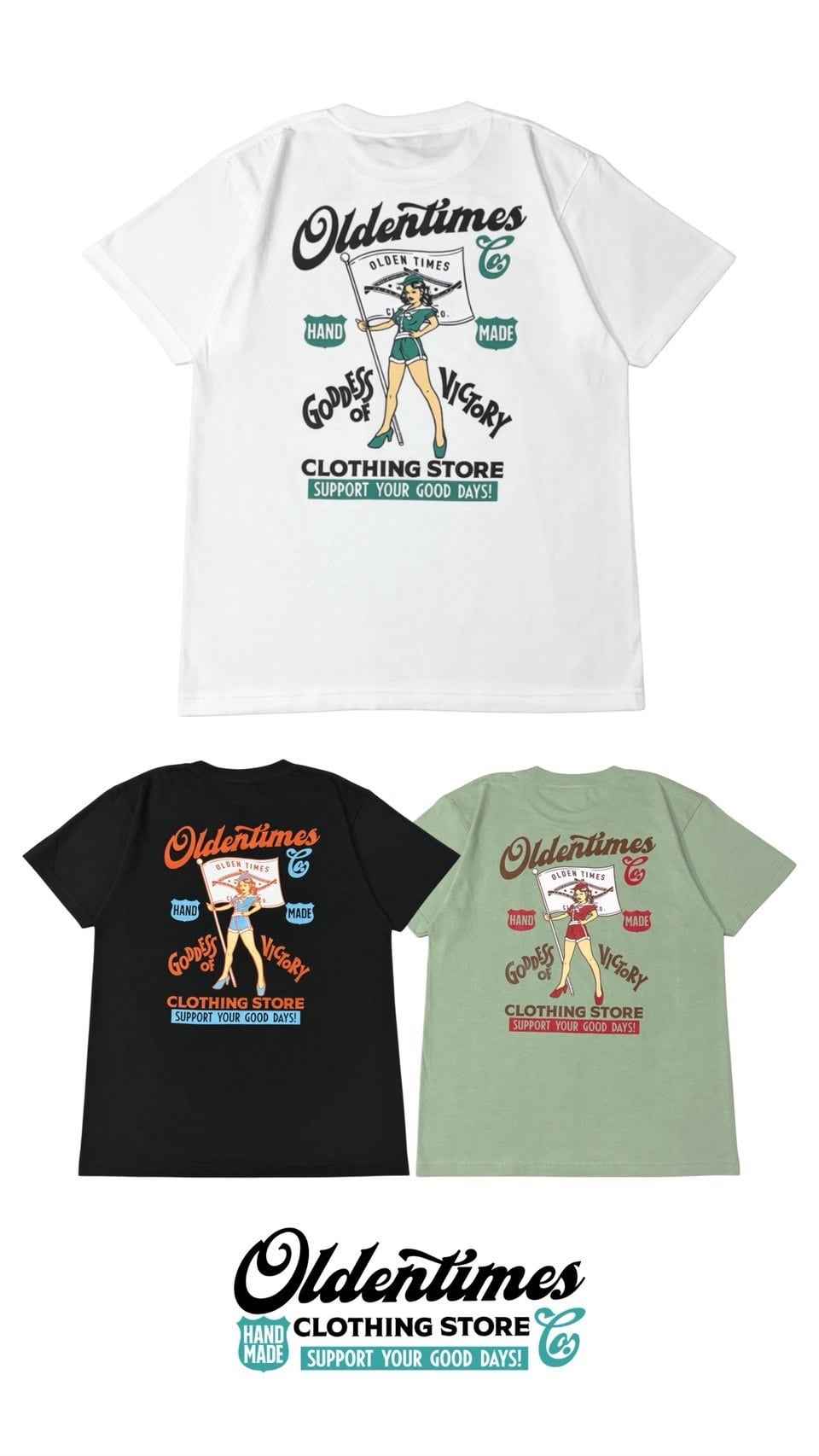 【9月19日(土)午前10時より販売開始/復刻商品】FLAG PIN UP GIRL S/S TEE
