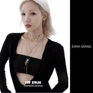 夢空を駆けるペガサスの星環ネックレス E00634