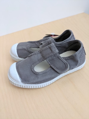 T-Strap Deck Shoes (むら染めGris)  / Cienta