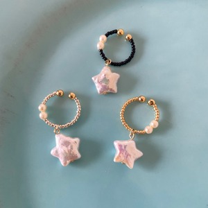 cocoiro ear cuff (star) 淡水パールのイヤーカフ