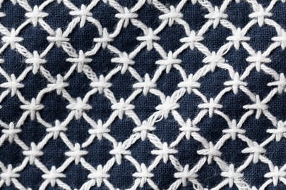 SALE！庄内刺し子バッジ Fujimura Model （藤やん限定3種3色）/ 山形