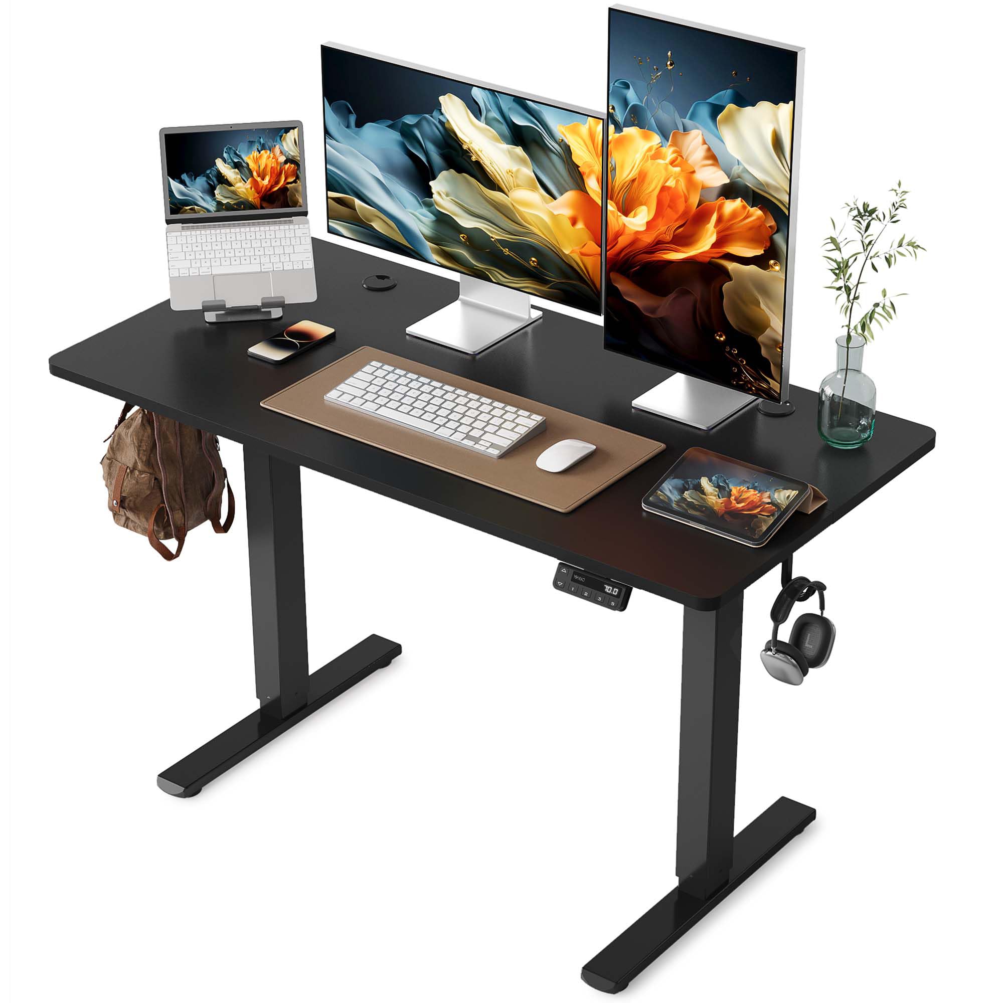 Sunon 電動昇降デスク（幅120cmX奥行60cm） 8分で組み立て 昇降式