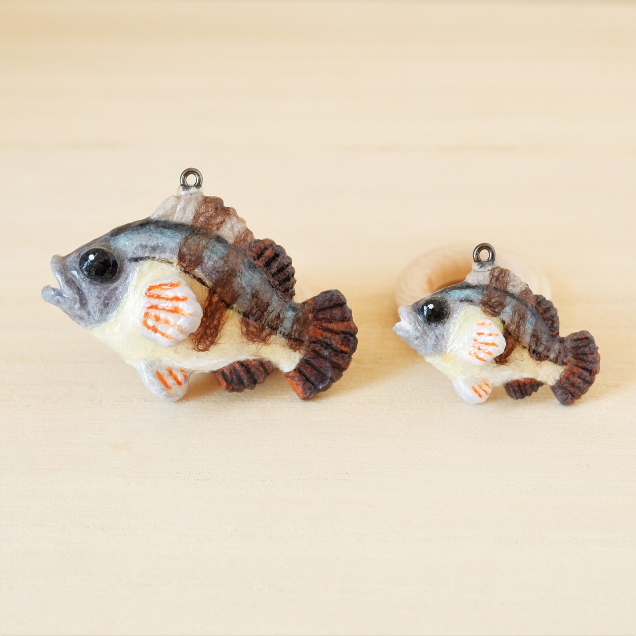 選べる金具7種類！『メバル（黒メバル・クロメバル）』和紙小物／和紙アクセサリー