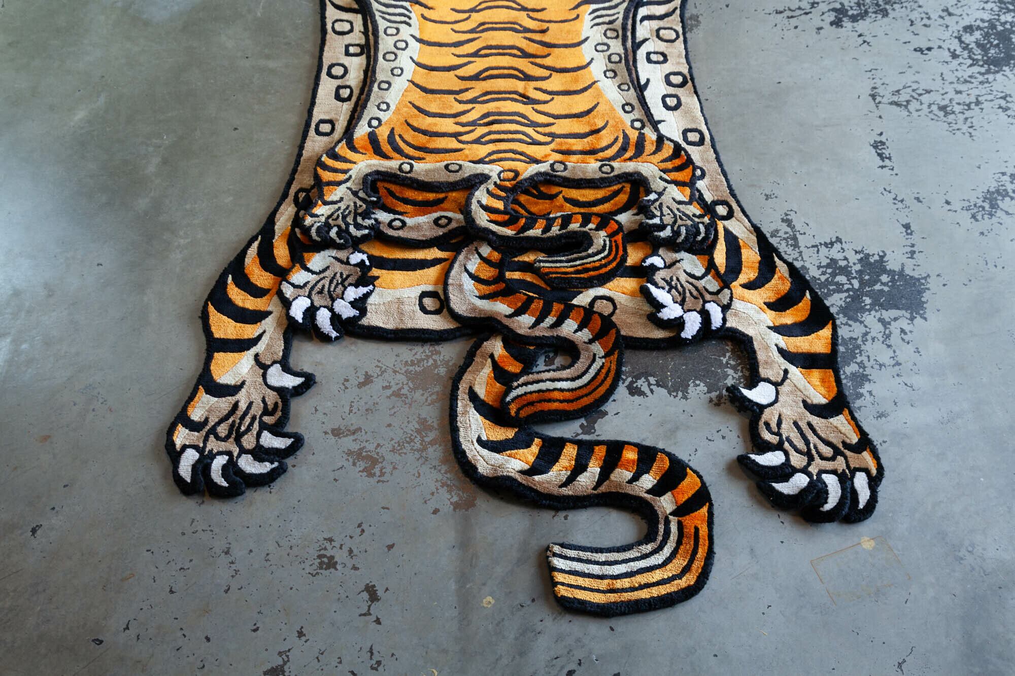 Tibetan Tiger Rug 《Lサイズ•シルク003》チベタンタイガーラグ