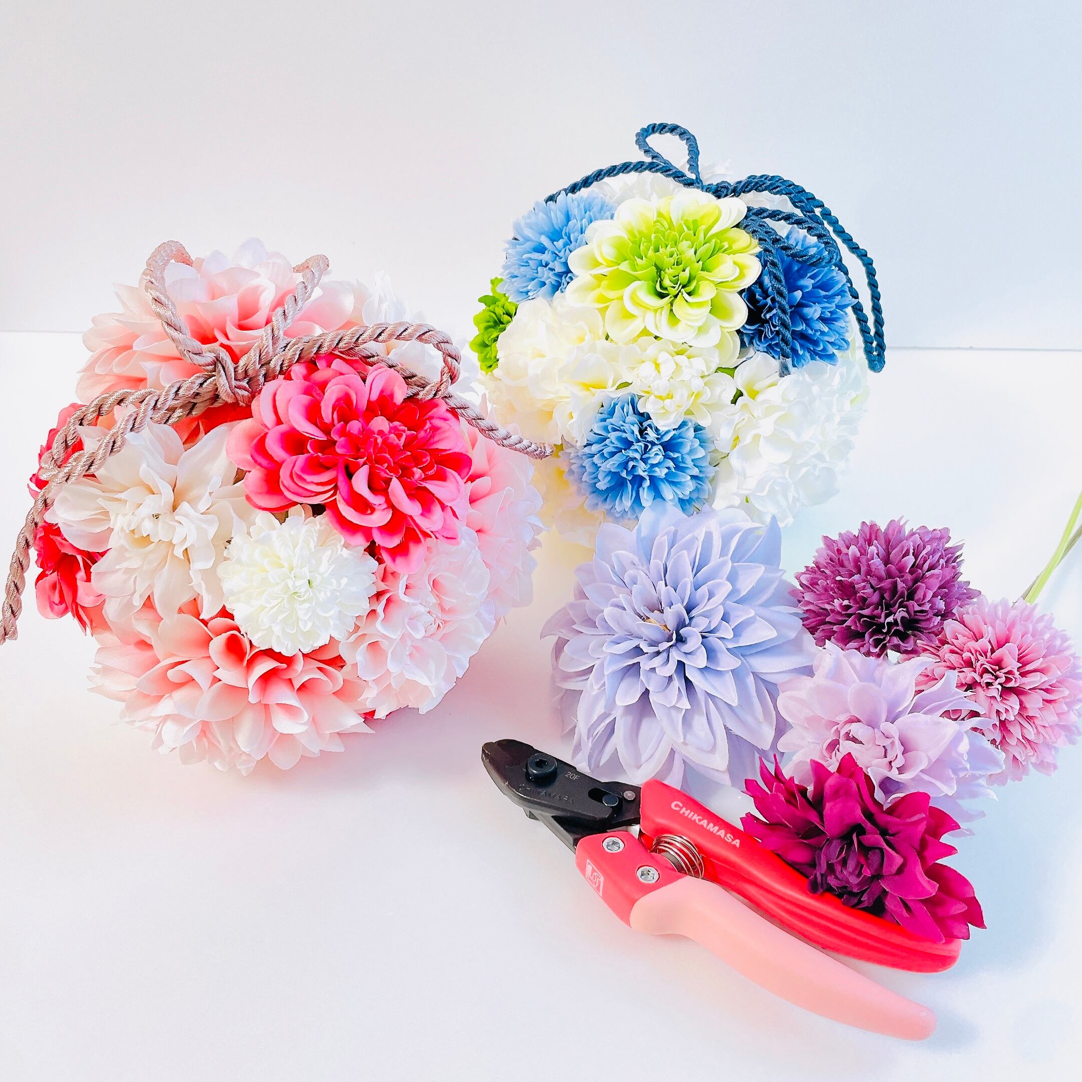 完成品】桜リース | and pur