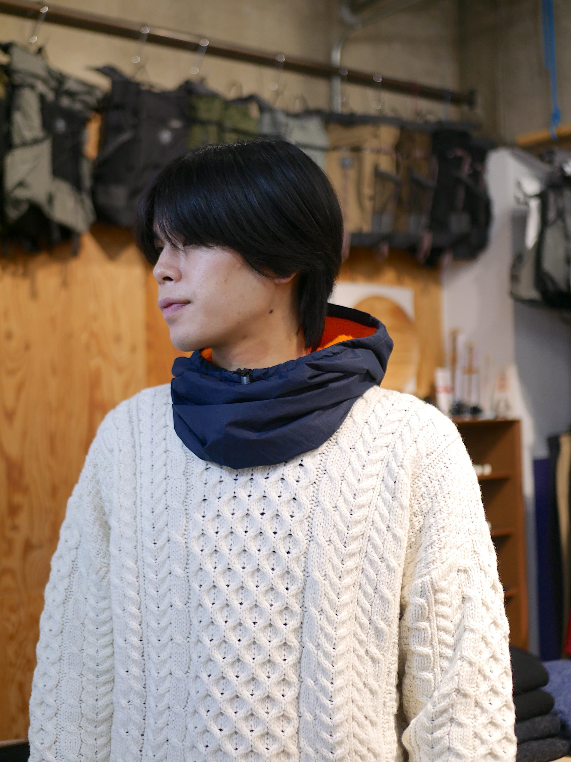 山と道　Light Alpha Only Hood Navy Light Alpha Only Hood | 山と道 U.L. HIKE & BACKPACKING