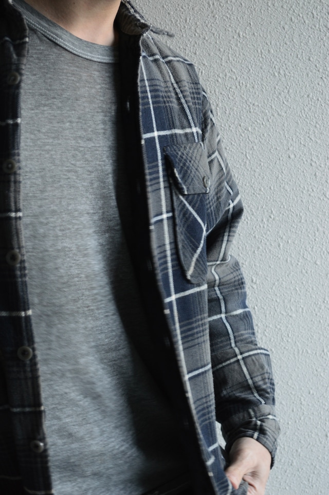 OZARK TRAIL 1980's-90's From USA Print Flannel Check Quilting Shirt Jacket プリントネル キルティングシャツジャケット