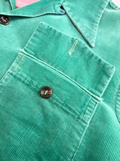 〜50s Pilgrim CORDUROY OPEN COLLAR SHIRT Size M