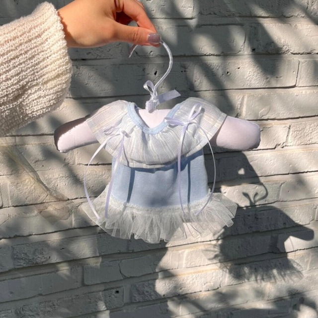【予約】[Hi yeboo] Sora Cape Collar Tutu (blue)