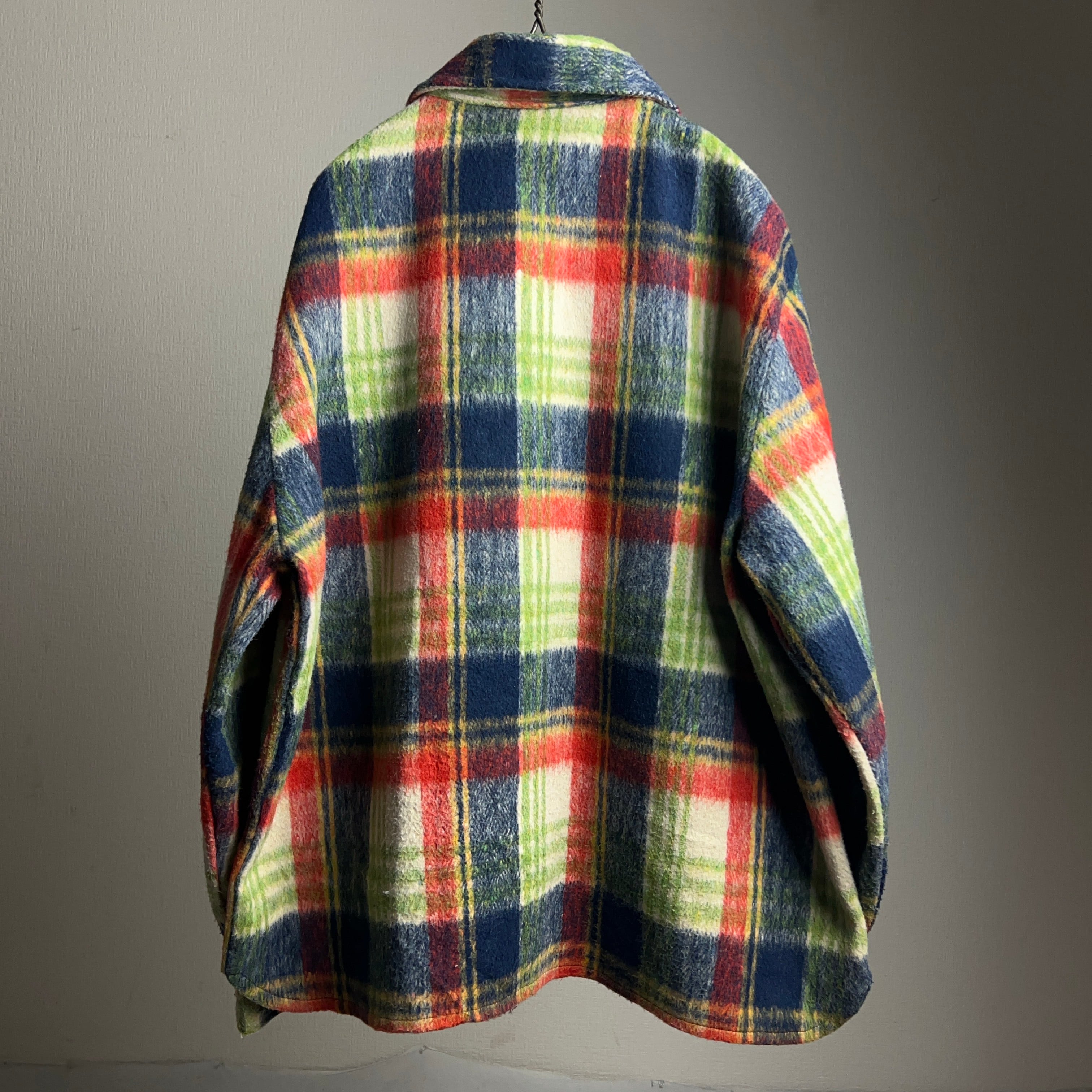 70's MOHAWK CPO Wool Shirt SIZE XL 70年代 チェック柄 CPO 70's MOHAWK CPO Wool Shirt SIZE XL 70年代 チェック柄 CPO