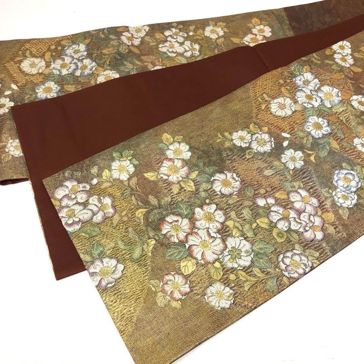 袋帯 美しい辻が花 大石織物 金糸 ガード加工 O-2390 | リユース着物 