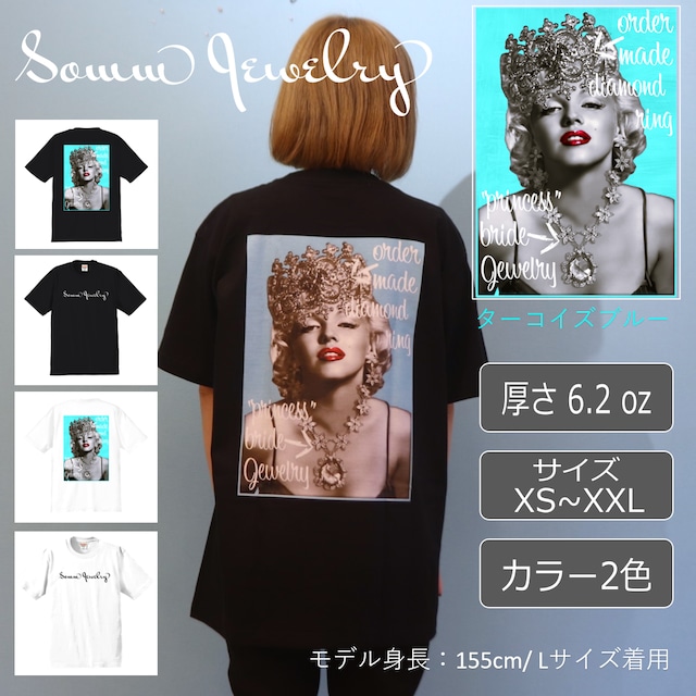 2022.Summer ハイクオリティＴシャツ_マリリン・モンロー_ターコイズブルー