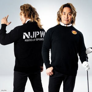 新日本プロレス  ニット ブラック　Wジャガード（M/L/XL/XXL）