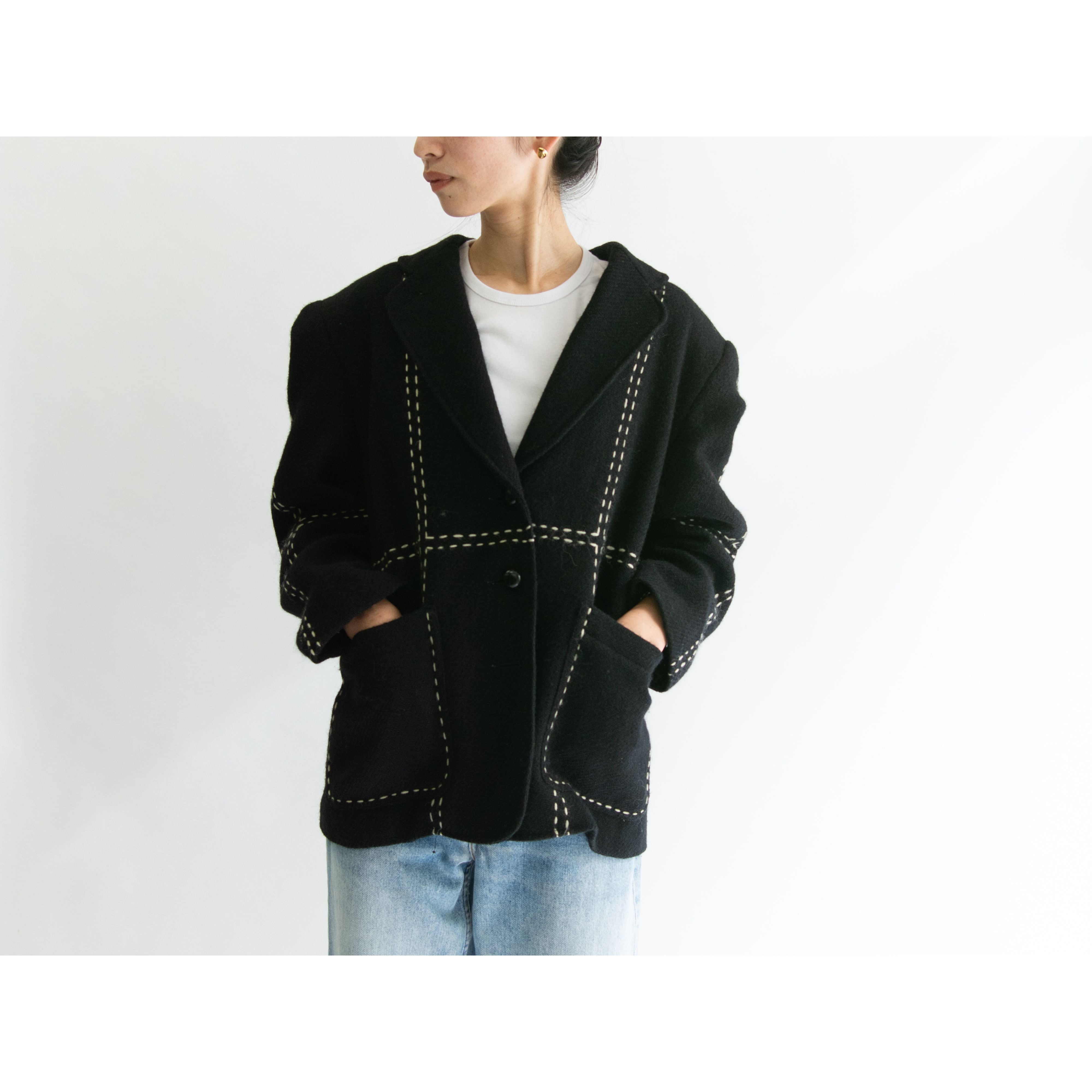 i.s.】ISSEY MIYAKE oversized wool tailored jacket（アイエス ...