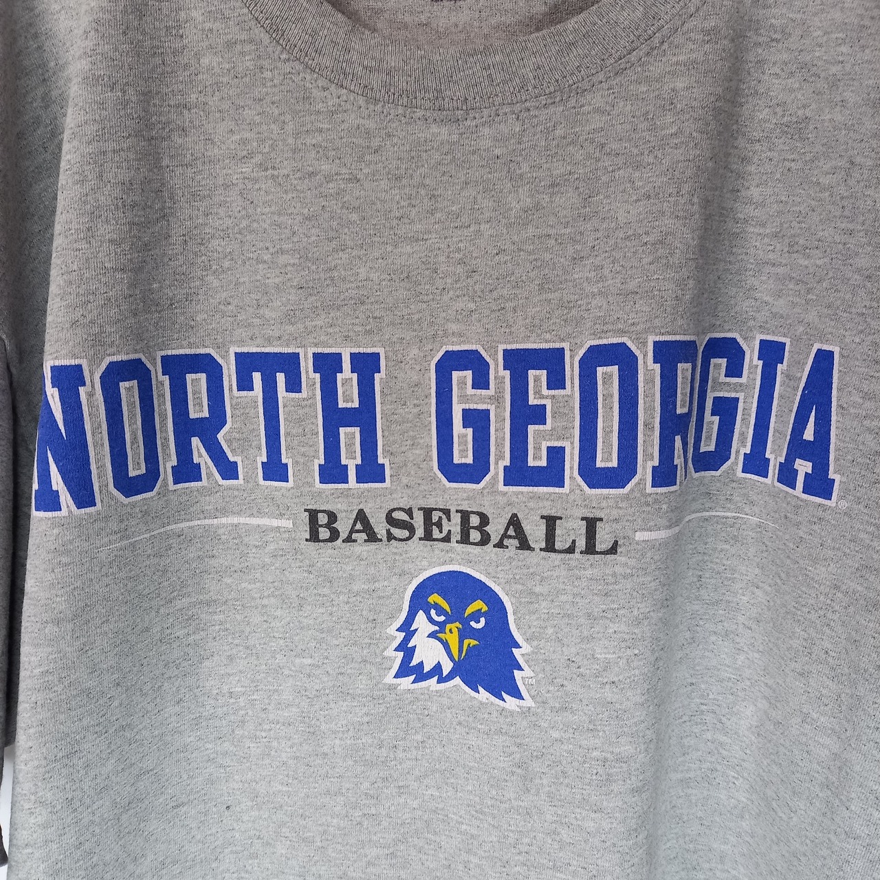 gear クルーネック　プリントTシャツ　半袖　カレッジ　MLB　グレー　L