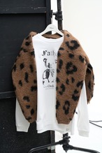予約販売【boutiqueordinary】Cheetah Knit Cardigan (BO25-302N)  12月中旬入荷お届け
