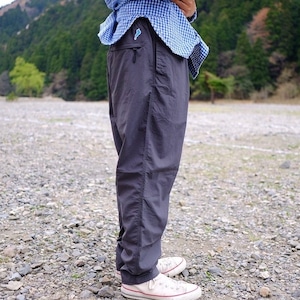 BIWAKO CITY /  PACKABLE  NYLON PANTS / GRAY