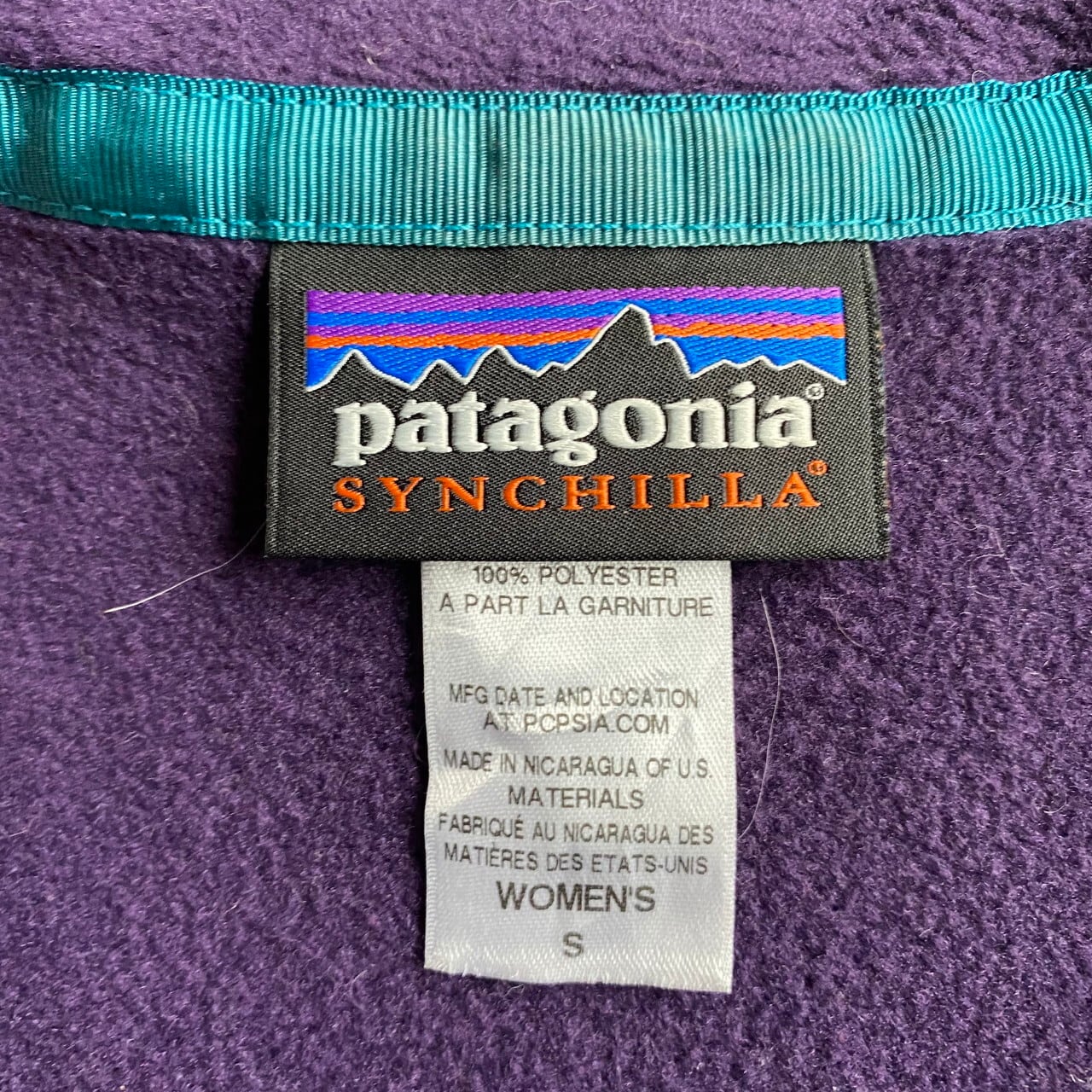 patagonia シンチラ　レディースM パープル　made in USA