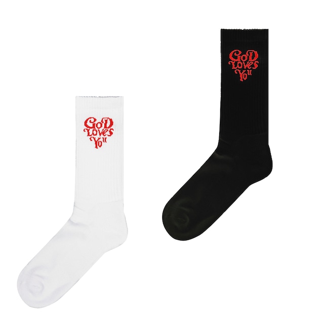 GOD LOVES YOU Logo Socks