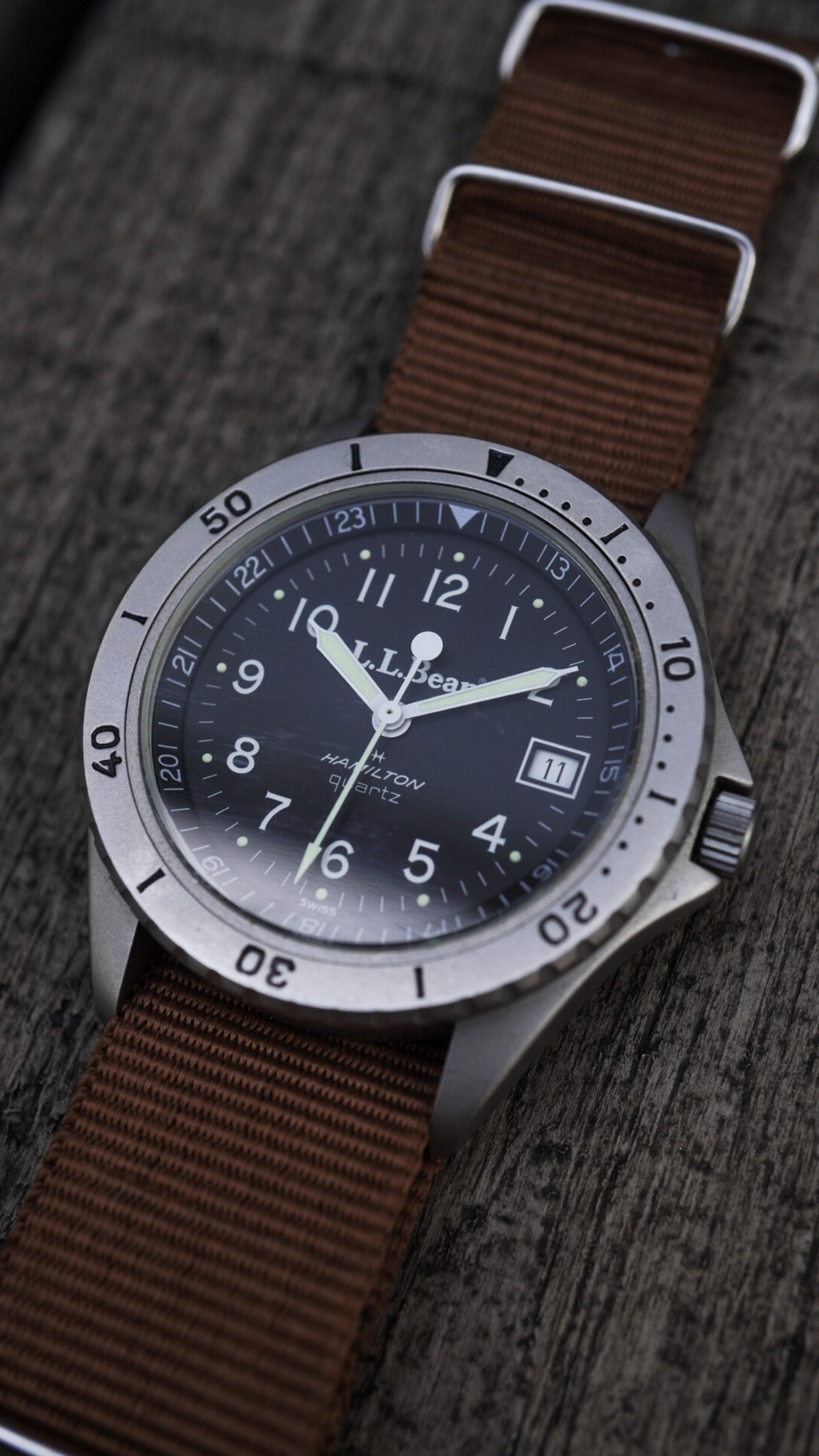1980s】L.L.BEAN エルエルビーン ダイバーウォッチ 《HAMILTON  