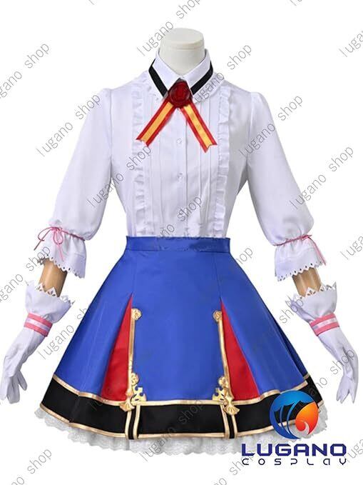 K4946 ウマ娘プリティーダービー メイショウドトウ 勝負服 風 コスプレ