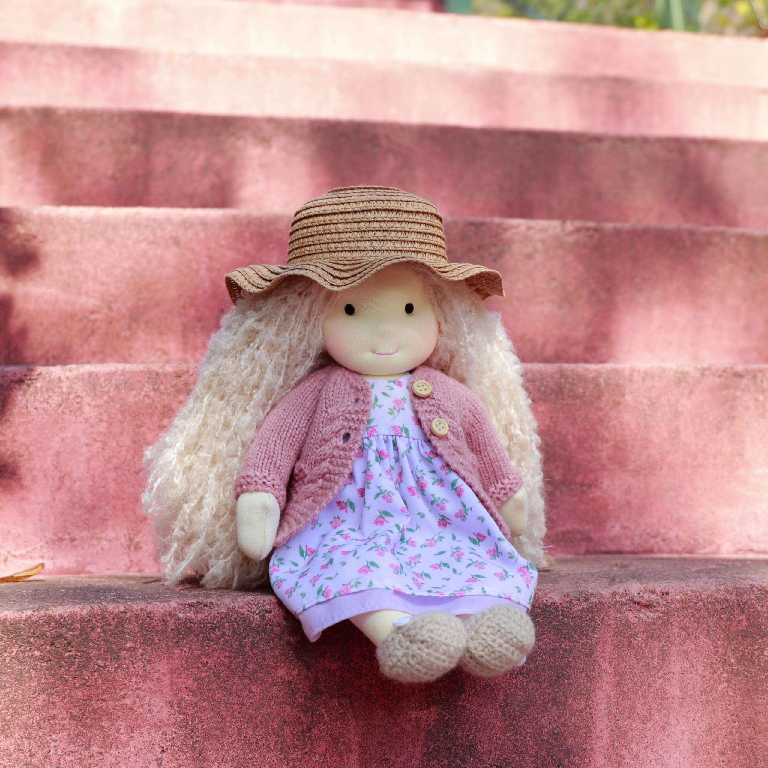 BlissfulPixie ウォルドルフ人形 手作り人形 Waldorf Doll - Bunny
