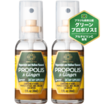 【2本セット】プロポリスジンジャースプレー（30ml）アルテピリンC 高含有 グリーンプロポリス ブラジル産 蜂蜜 乾燥するのどに 季節のイガイガに【ノンアルコール 低刺激 生姜エキス配合】 画像1