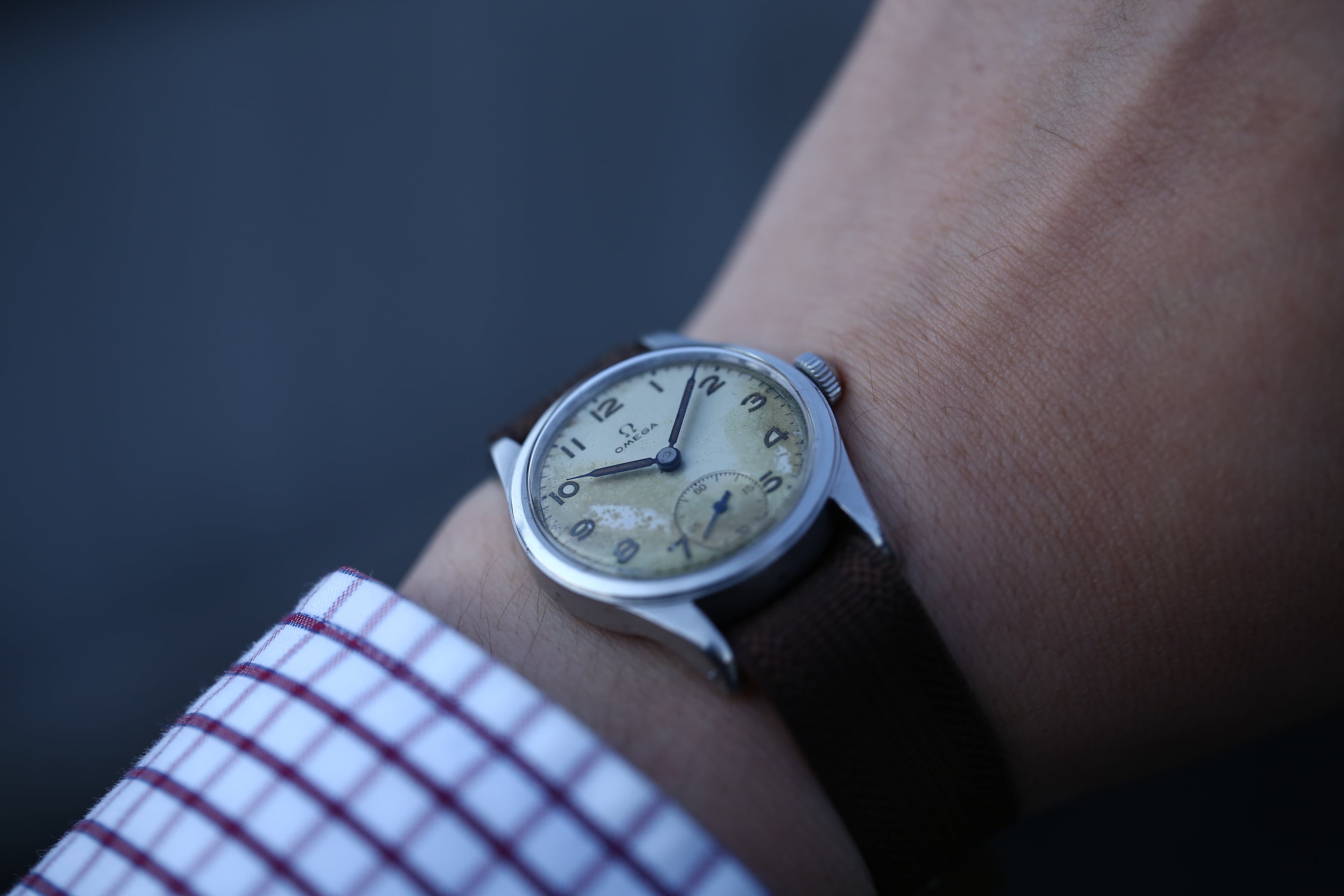 OMEGA Seamaster TVscreen ブルー グラデーション自動巻き 美品 オメガ