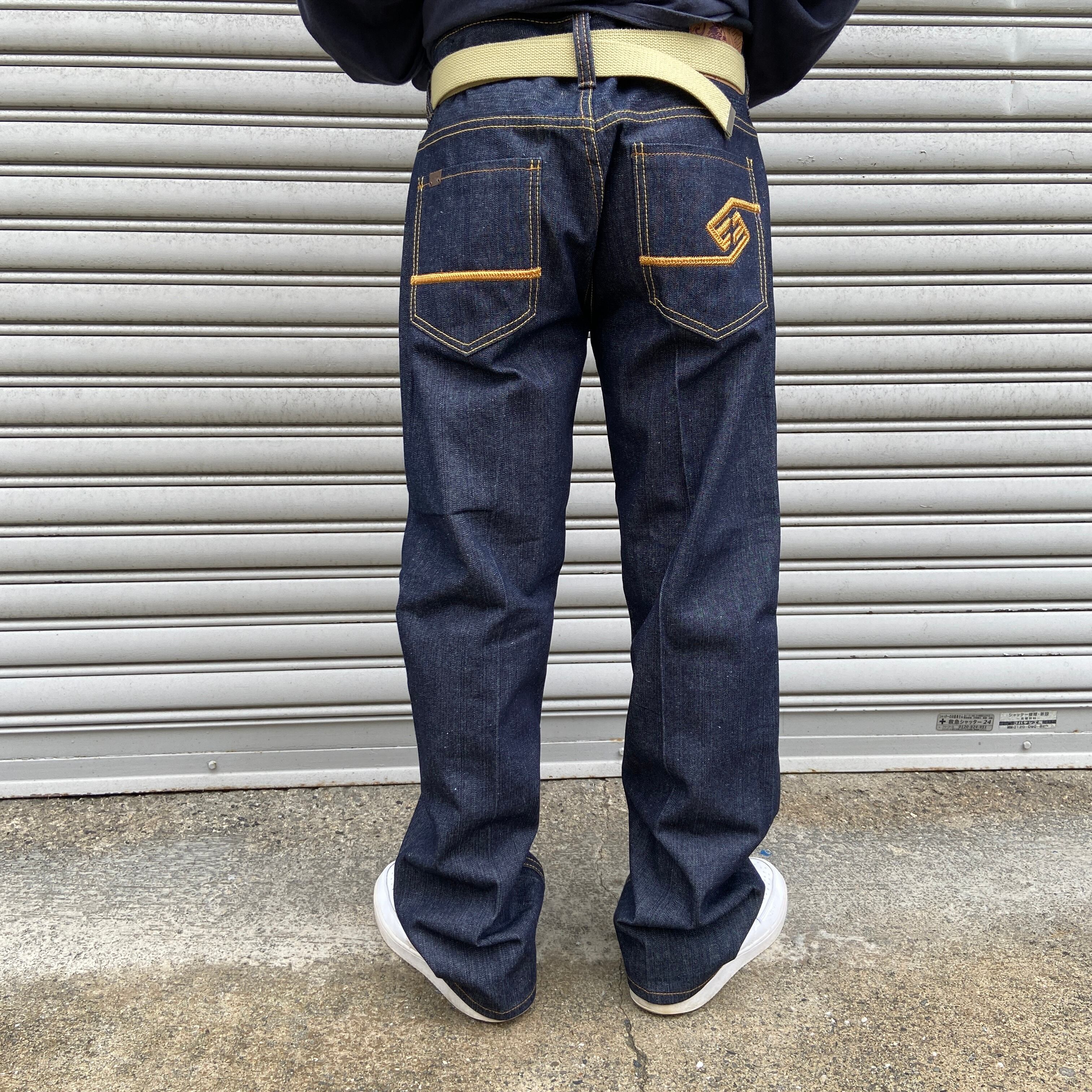 送料無料』ENYCE エニーチェ ストレートデニムパンツ 濃紺 W32 