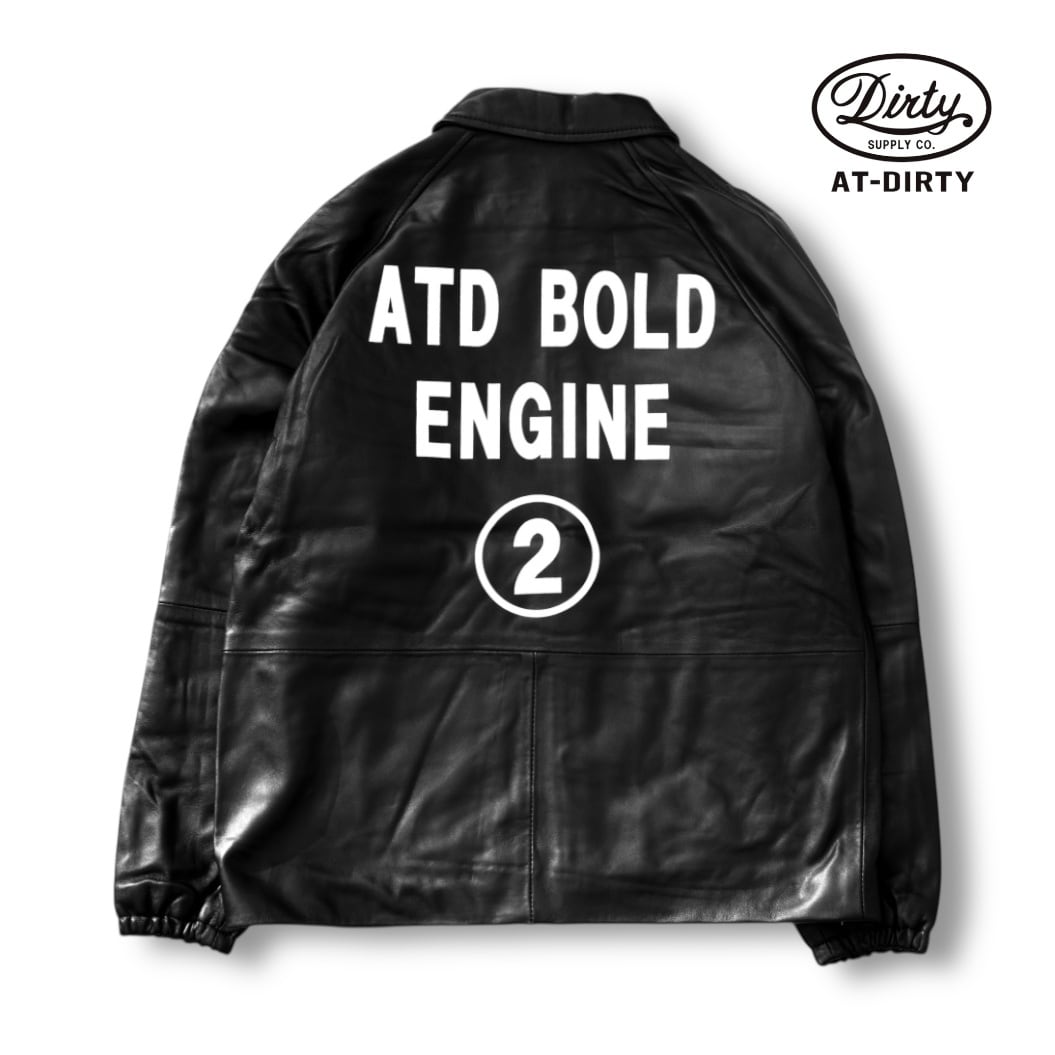 AT-DIRTY【アットダーティー】レザーコーチ コーチジャケット