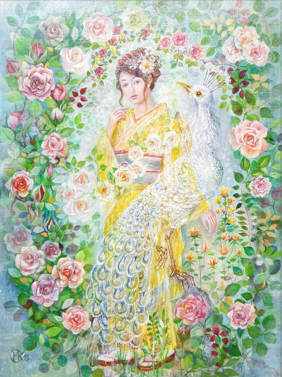 バラ庭園の美しき饗宴 | Two beauties in the rosegarden