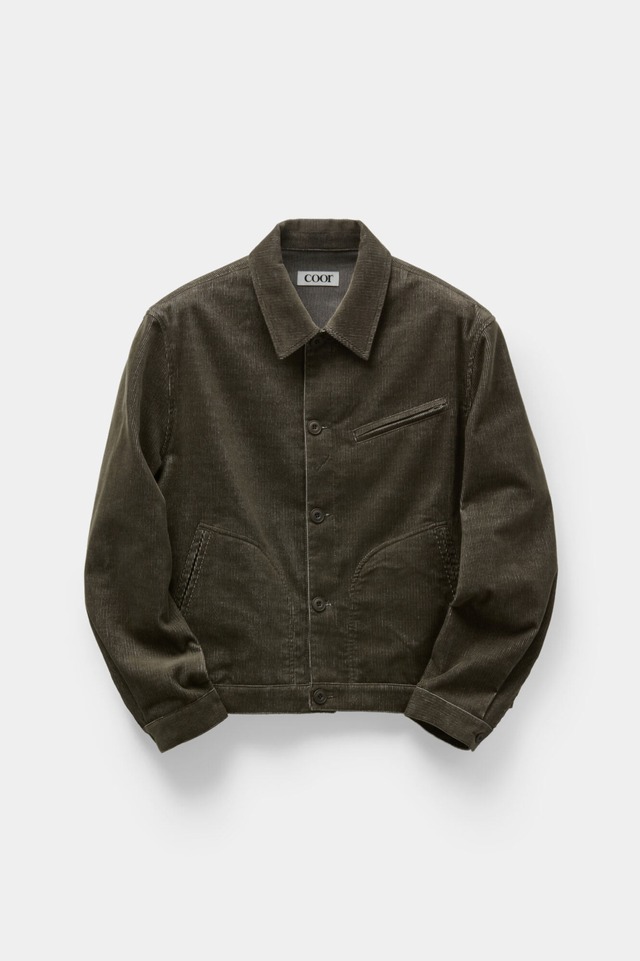[COOR] Corduroy Multi Pocket Shirt Jacket (Brown) 正規品 韓国ブランド 韓国通販 韓国代行 韓国ファッション クール クーア クアー 日本 店舗