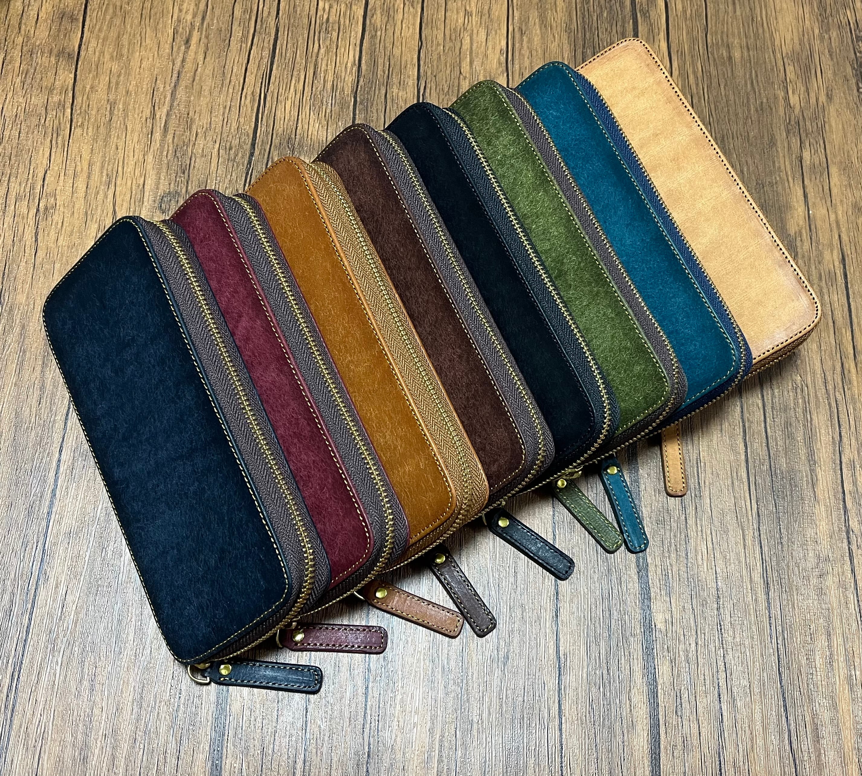 バハギア ペンケース ラウンドジップ型 プエブロ オルテンシア  