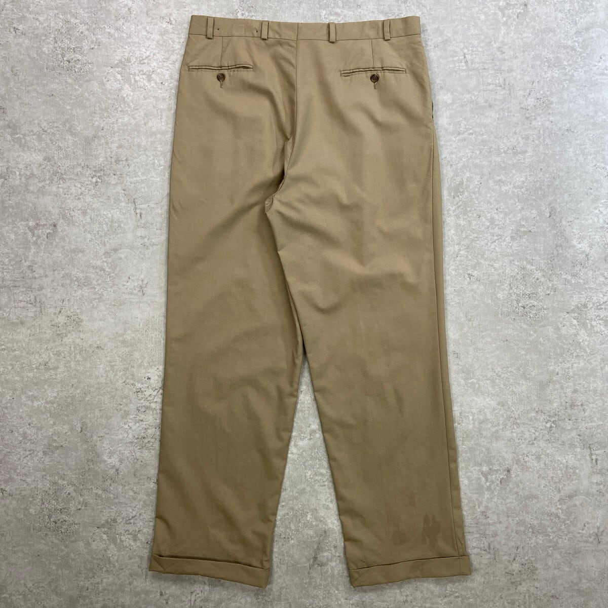 90年代 CHAPS RALPH LAUREN ラルフローレン 2タック ワイド ウール