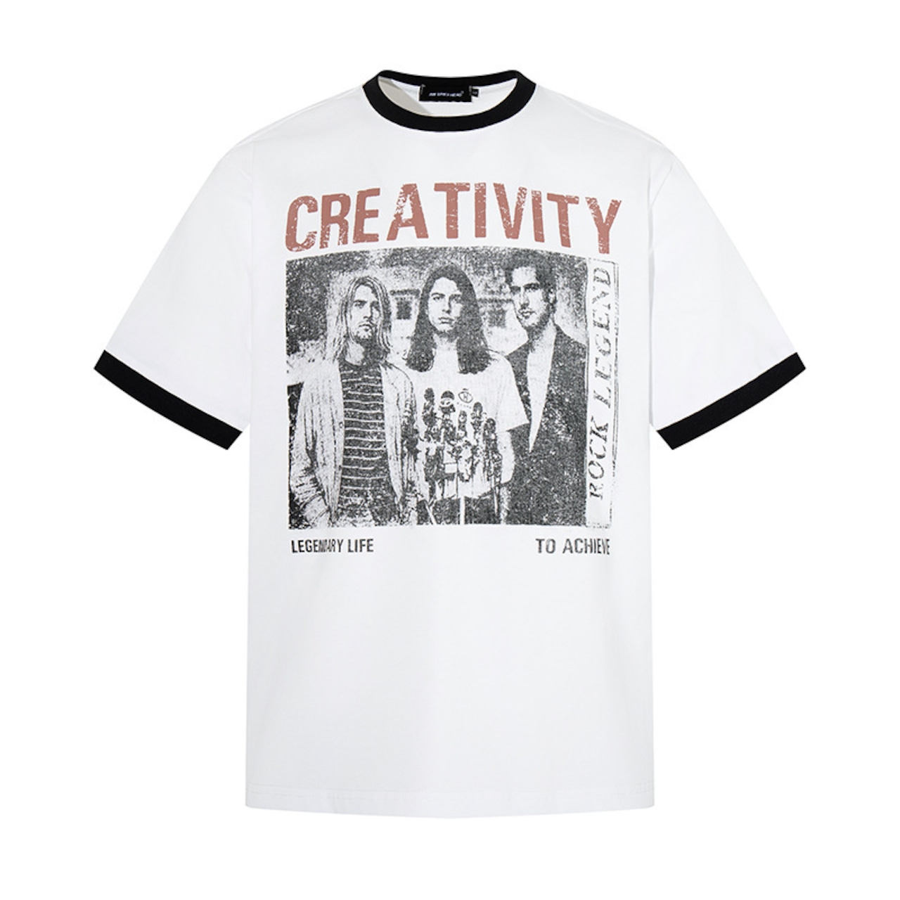 VINTAGE ストリート バンドキャラクタープリントTシャツ T2169