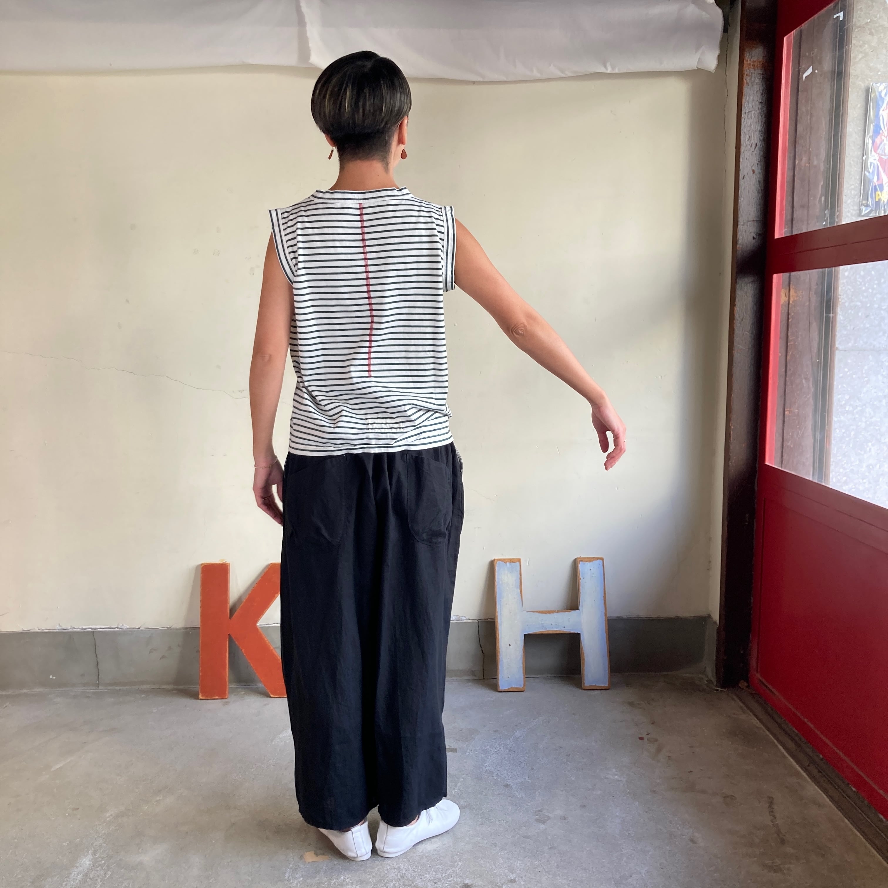 ノースリーブボーダー Girl'sコーディネートボーダー 62C24 サイズF