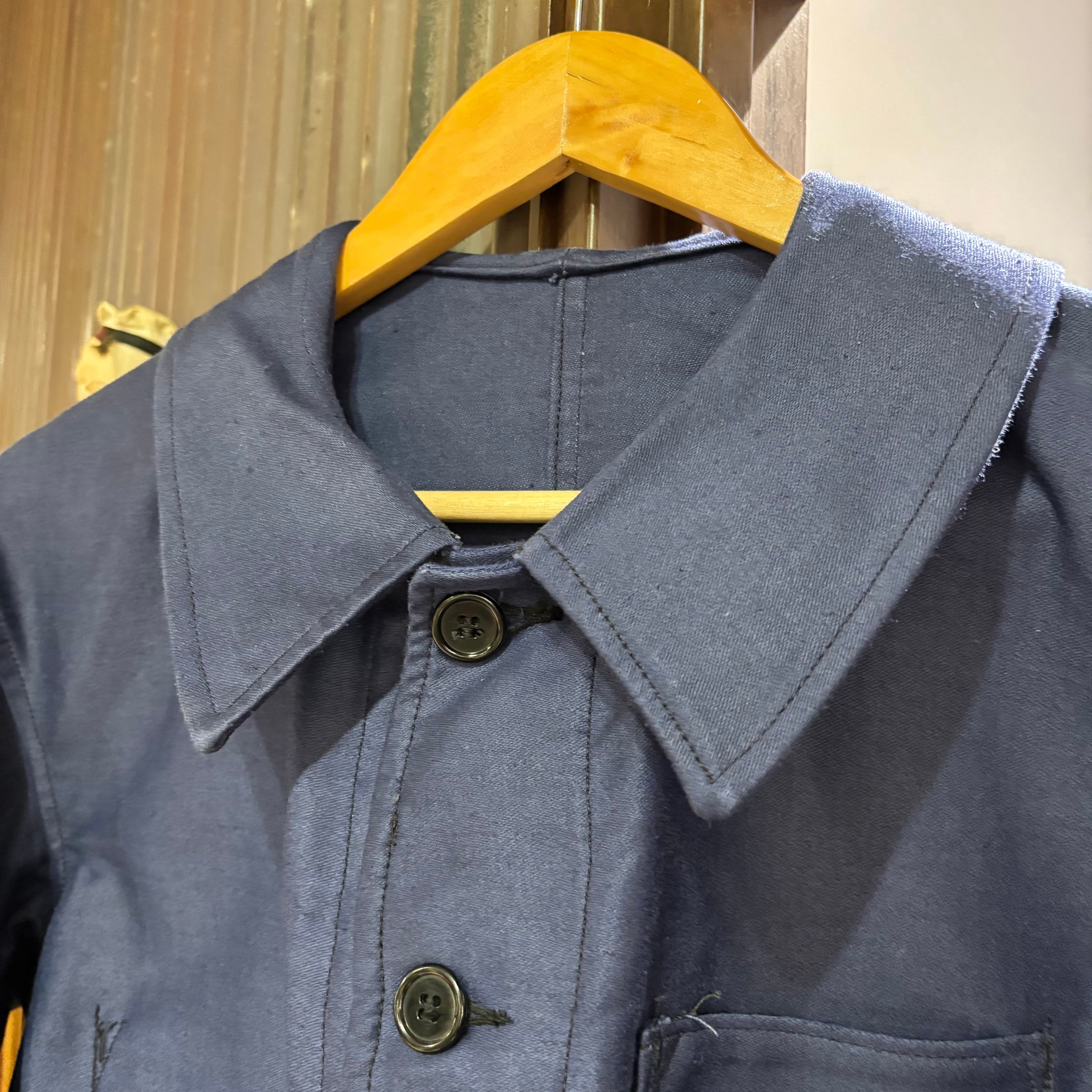 40's BLUE MOLESKIN JACKET DEAD STOCK | STRAYSHEEP ONLINE