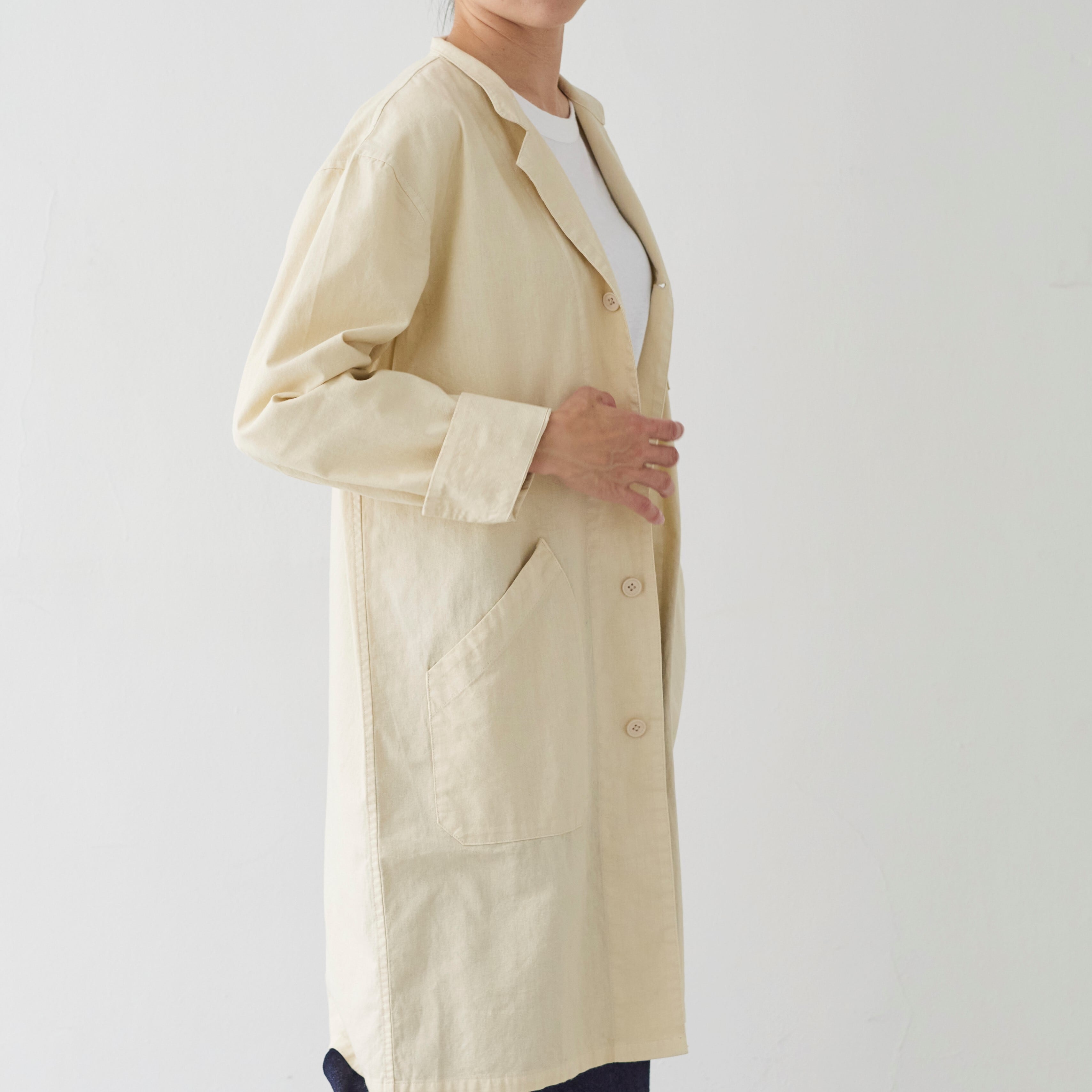 アトリエコート エクリュ / atelier coat ecru | SUUNY LOCATION