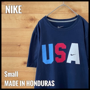 【NIKE】USA ロゴ プリント Tシャツ ナイキ スウッシュ Sサイズ us古着 アメリカ古着