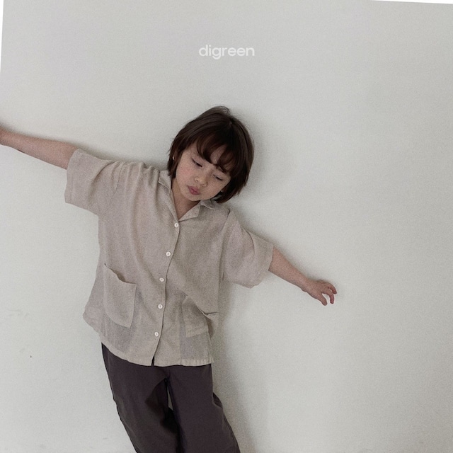 【即納】digreen pocopoco check shirt 23su (韓国子供服  ポコポコチェックシャツ)