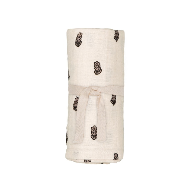 Studio Boheme Paris  - SMALL SWADDLE DOUDOU / OFF WHITE / LAVENDER