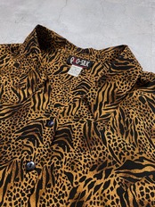 QUO-SILK animal design shirt-3695-10