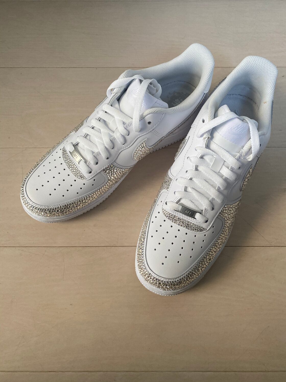 NIKEエアフォース1 NIKE エアフォース1 デコシューズ ロゴ アッパー 