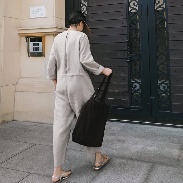 オールインワン サロペット レディース 春夏 40代 韓国 スーツ コーデ 30代 代 サロペットパンツ 長袖 ナチュラル 無地 春 秋 デート 女子会 お出かけ おしゃれ 大人 可愛い Dress No Sato