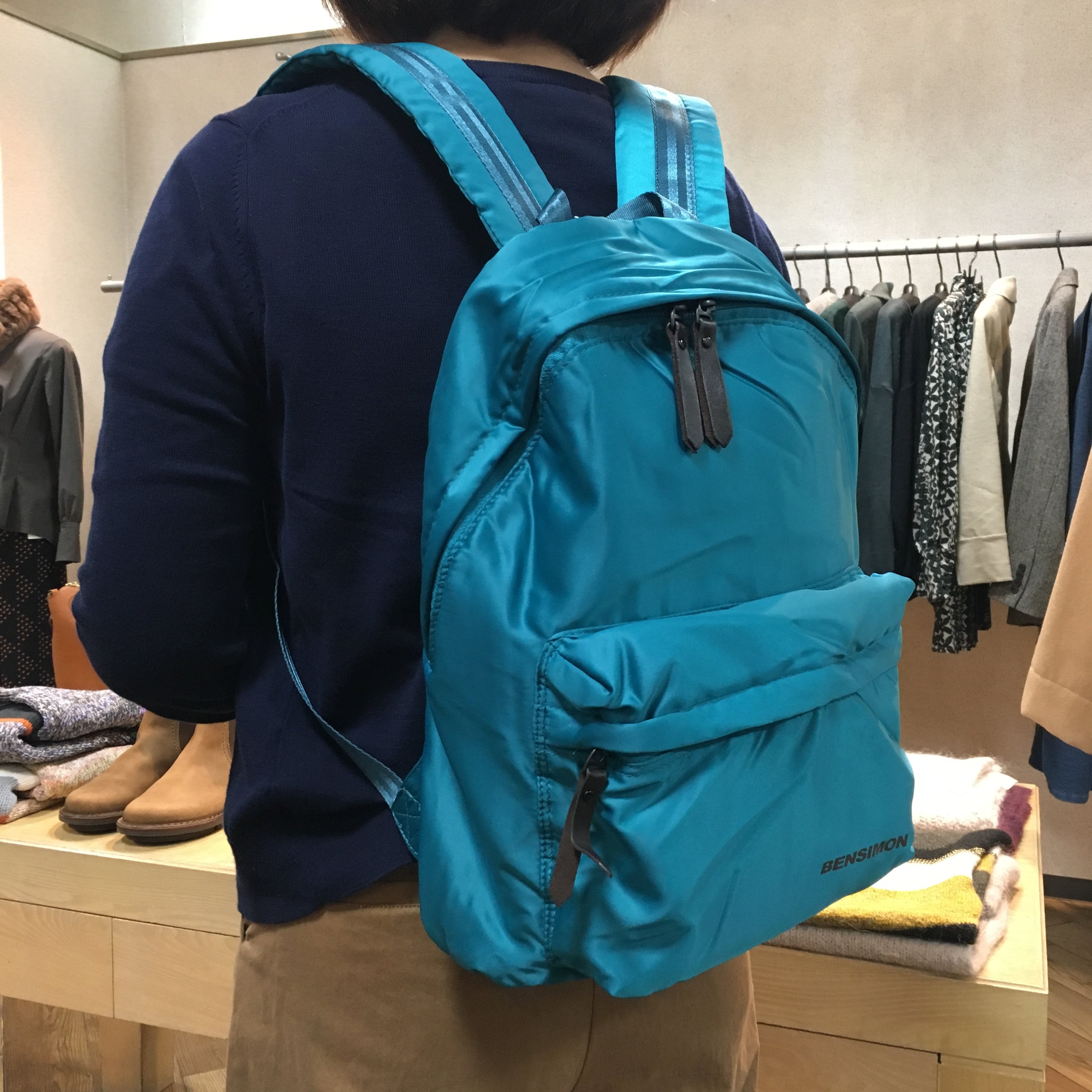 BENSIMON ベンシモン City BackPack バックパック TURQUOISE
